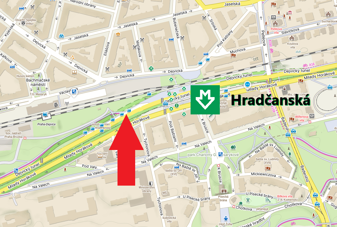 Mapa místa setkání